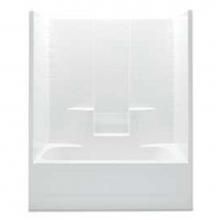 Aquatic 2603CTWMR-WH - Gelcoat Textured Tile Tub-Shwr; Above Floor Rough