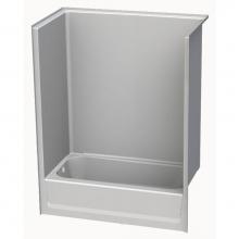 Aquatic 2603SMTR-WH - Gelcoat Smth Wall Tub-Shwr