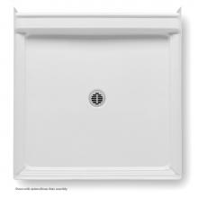 Aquatic 4242APANB-WH - Acrylic Shwr Pan