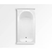 Aquatic AC003342-L-WPB-WH - Vincenzo Q Stocking Alcove Bathtub