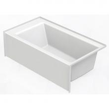 Aquatic 6036SMINLWP-AL - Alcove whirlpool tub