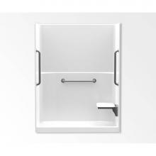 Aquatic AC003561-XBASE-WH - 1603TSCB Alcove Shower