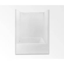 Aquatic AC003430-R-TO-WH - 6042STT One-Piece Tub Shower