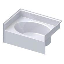 Aquatic AC003090-L-WPV-WH - 6042TW Alcove Bathtub