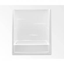 Aquatic AC003366-L-TO-WH - 260330SM AFR One-Piece Tub Shower