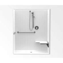 Aquatic AC003546-X2LBL-WH - 1603BFST Alcove Shower