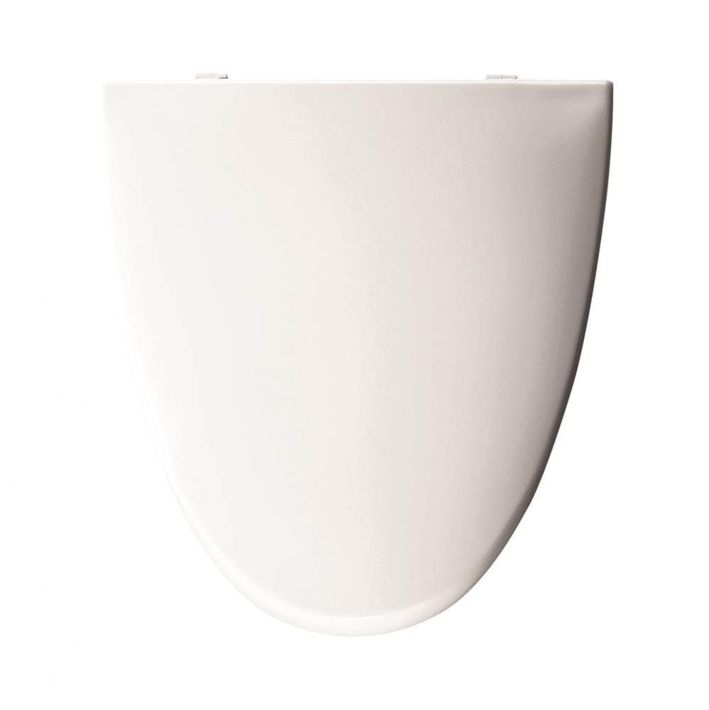 Elongated Plastic Toilet Seat in White