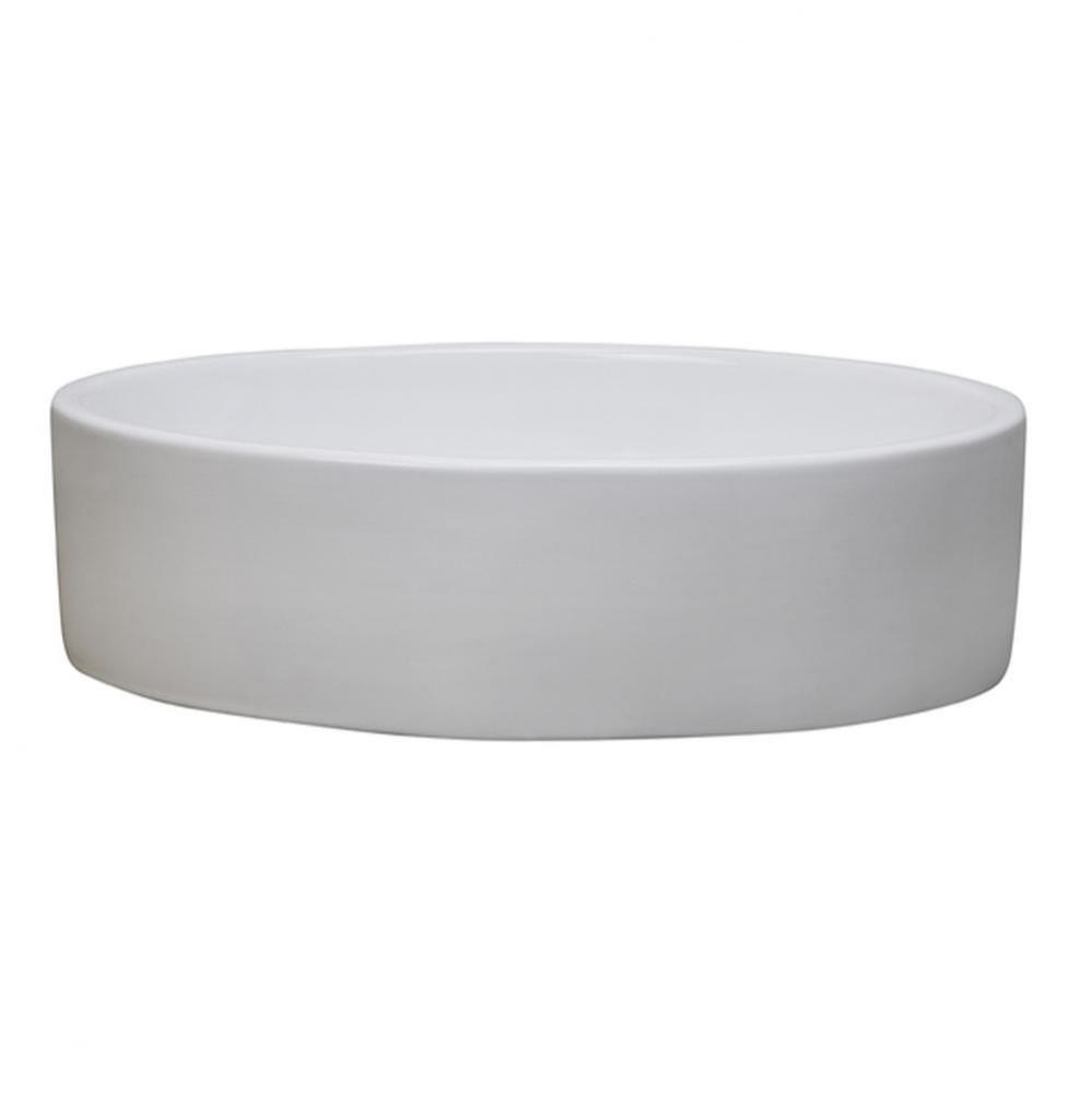 Above-Counter Oval Lavatory White