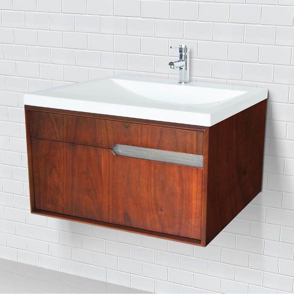 Wallmount Vanity With Solid Surface Countertop