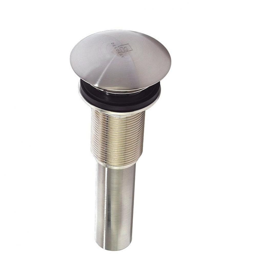 Satin Nickel Umbrella Drain without Overflow