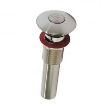 Decolav 9297-SN - Satin Nickel Push Button Closing Umbrella Drain with Overflow