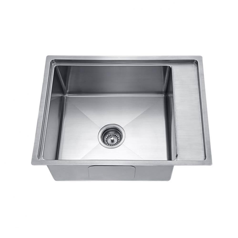 Undermount Bar Sink, 18G: 21-5/8''L x 19-3/16''W x 10''D