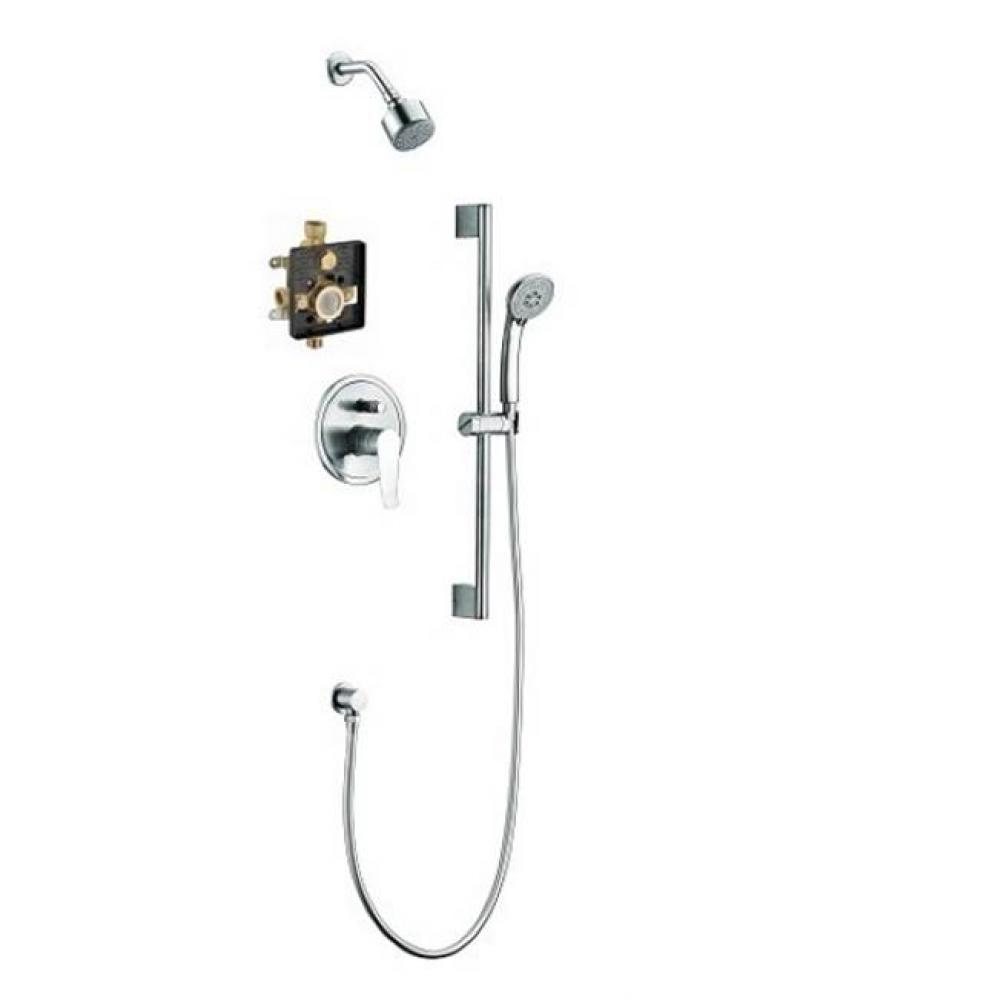 Everglades Shower Set, Chrome