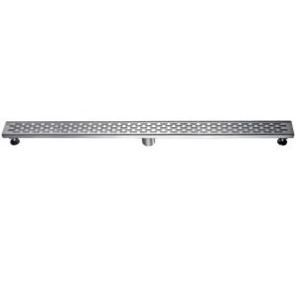 Shower linear drain---14G, 304type stainless steel, matte black finish: 47''Lx3'&ap