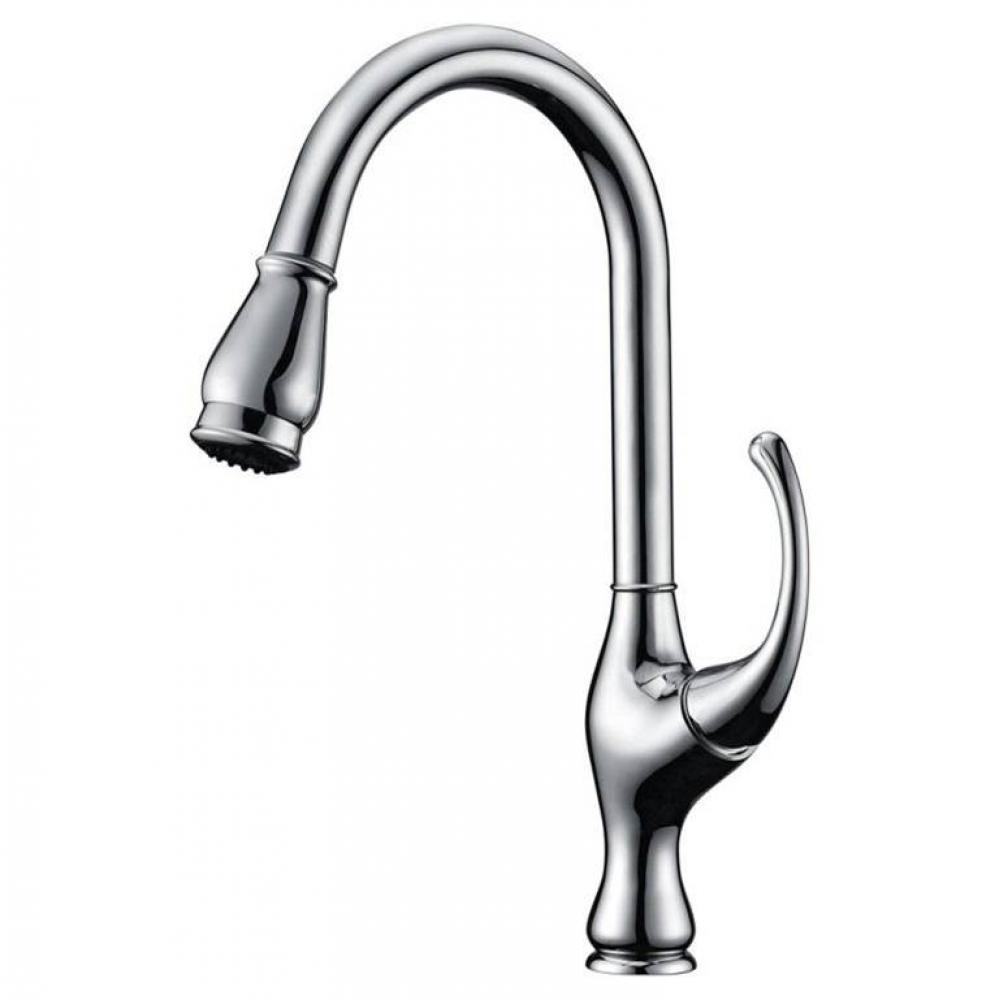 Dawn® Single-lever pull-out kitchen faucet, Chrome