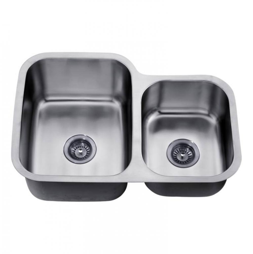 Dawn® Undermount Double Bowl Sink (Small Bowl on Right)