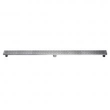 Dawn LYE590304 - Shower linear drain--14G, 304type stainless steel, polished, satin finish: 59''L x 3&apo