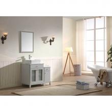 Dawn AAJU-3604 - Dawn® Julie Series Light Grey Vanity set