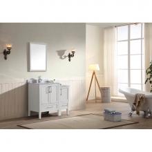 Dawn AARO-3601 - Dawn® Ross Series White Vanity set