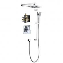 Dawn DSSBR01C - Big Sur Shower Set, Chrome