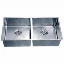 Dawn SRU331616-N - Dawn® Undermount Small Corner Radius Equal Double Bowl Sink