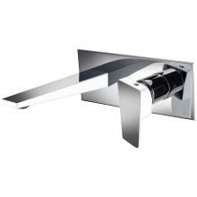 Dawn AB41 1472CPW - Single-Lever Wall Mount Concealed Washbasin Mixer, Chrome & White