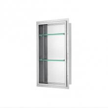 Dawn FNIBN3614MAG - Stainless Steel Framed Shower Niche; Size: 14''L x 4-3/8''W x 36''H;