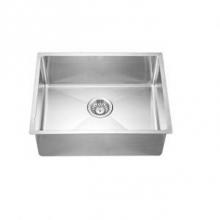 Dawn SRU201609-N - Undermount Small Radius Single Bowl, 18G: 20-1/2''L x 15-3/4''W x 8-3/4'&