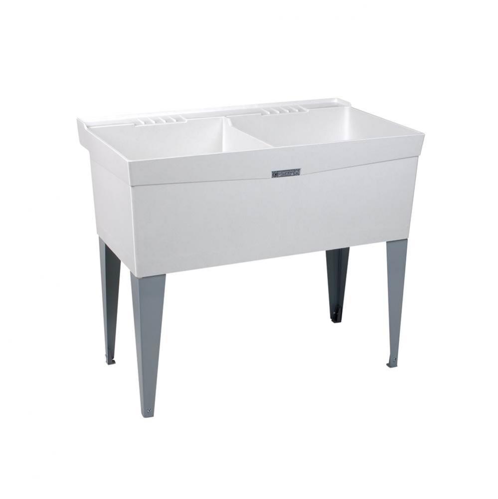 Utilatwin Double Tub, Floor Mount