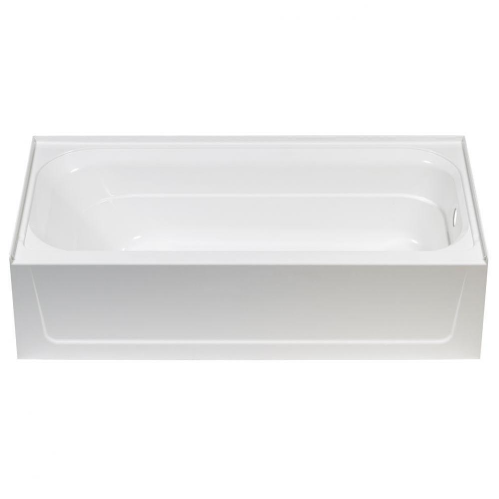 Topaz Bathtub, Fiberglass, Bone, Right Hand