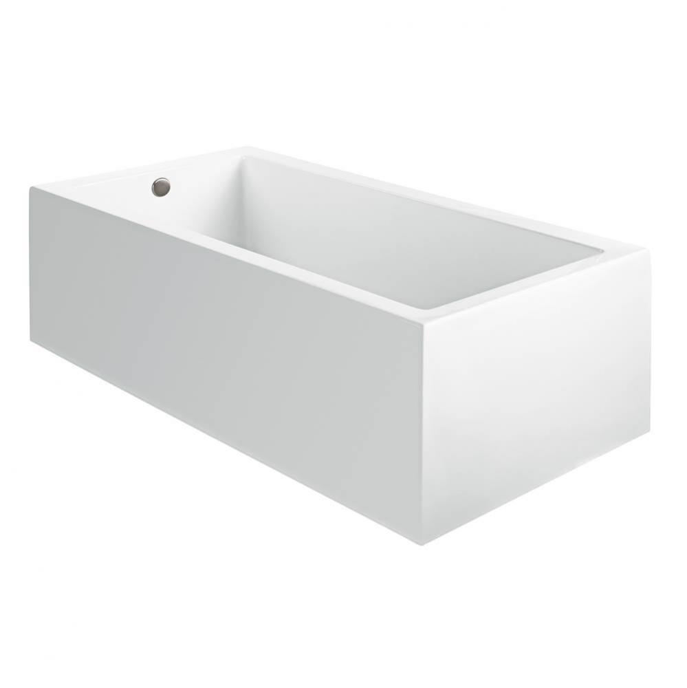 ANDREA 23A ACRYLIC CXL SCULPTED 1 SIDE AIR BATH - WHITE (65.75X36)