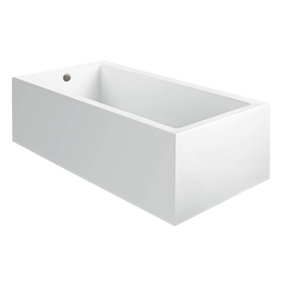 54X30 Sculpted 2 Side White Air Bath Andrea 26