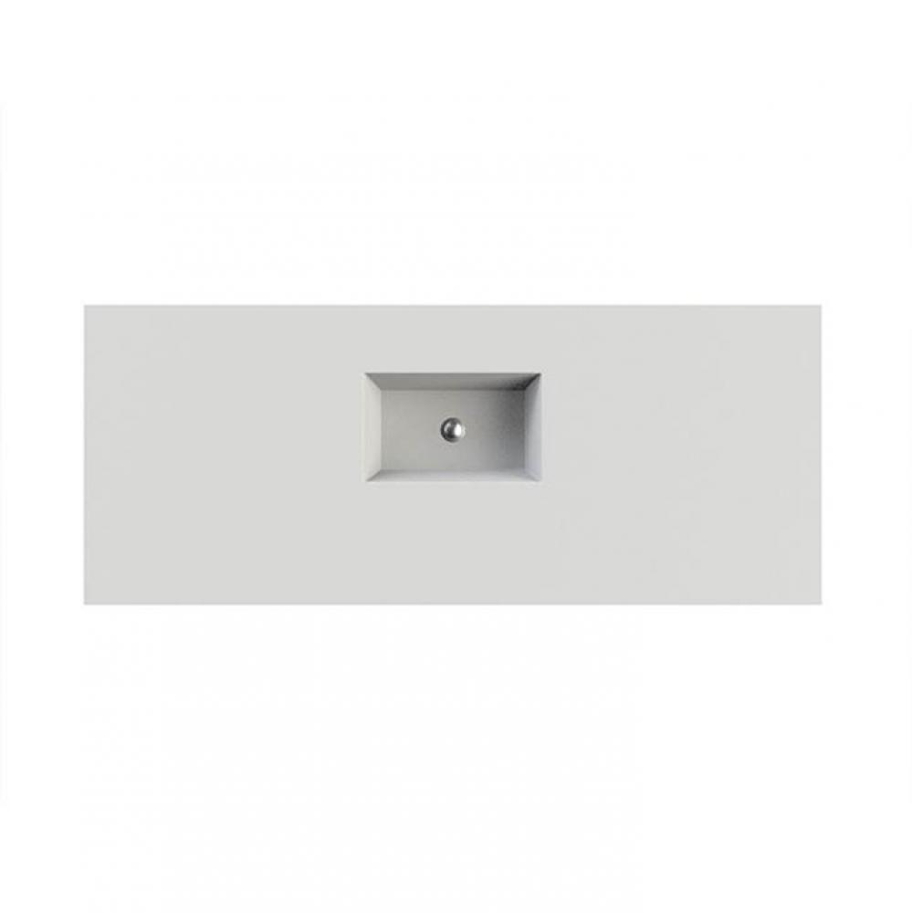 PETRA 9 SCULPTURESTONE COUNTER SINK SINGLE BOWL UP TO 80'' - GLOSS BISCUIT