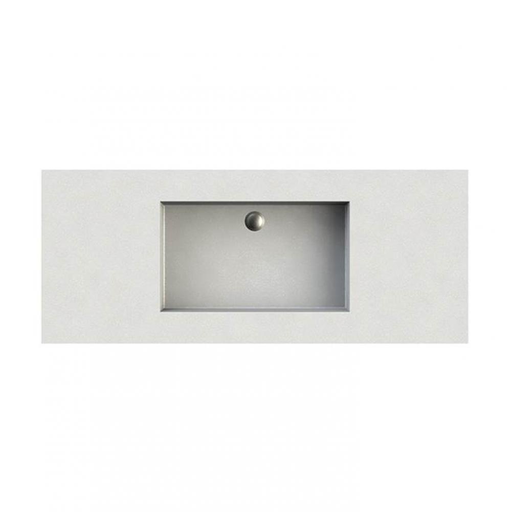 PETRA 13 SCULPTURESTONE COUNTER SINK SINGLE BOWL  UP TO 38''- GLOSS WHITE