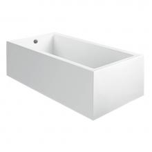 MTI Baths M105A2 - Andrea 15A Acrylic Cxl Sculpted 2 Side Microbubbles - White (60X30)