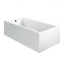 MTI Baths AST107ASCULPT2 - 54X30 Sculpted 2 Sides White Air Bath Andrea 107A