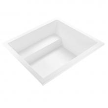 MTI Baths ASTM121-WH-UM - Kalia 3 Acrylic Cxl Undermount Microbubbles/Air Bath - White (59.75X59.75)