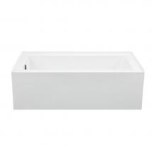 MTI Baths AEAP151U-AL-LH - 60X32 ALMOND INTEGRAL SKIRTED ULTRA WHIRLPOOL/ARIA ELITE COMBO-LEFT HAND DRAIN-CAMER