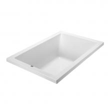 MTI Baths SM212-WH-UM - Andrea 25 Acrylic Cxl Undermount Stream- White (48X32)