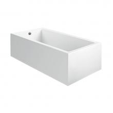 MTI Baths M212A2 - Andrea 25A Acrylic Cxl Sculpted 2 Side Microbubbles - White (48X32)