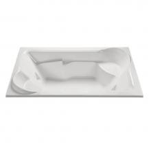 MTI Baths AW33-WH - SIESTA ACRYLIC CXL DROP IN AIR BATH/WHIRLPOOL - WHITE (79.5X48)