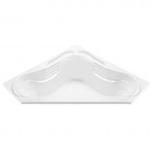 MTI Baths P60U-WH - CAYMAN 7 ACRYLIC CXL DROP IN CORNER ULTRA WHIRLPOOL- WHITE (72X72)