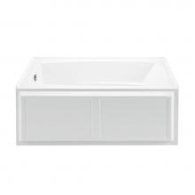 MTI Baths P80U-AL-RH - 60X32 ALMOND INTEGRAL SKIRTED ULTRA WHIRLPOOL Wyndham 5- RIGHT HAND DRAIN