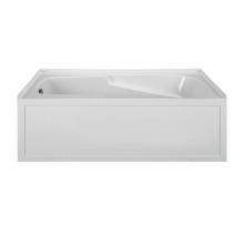 MTI Baths MBAIS6042-BI-RH - 60X42 BISCUIT RIGHT HAND DRAIN INTEGRAL SKIRTED AIR BATH W/ INTEGRAL TILE FLANGE-BAS