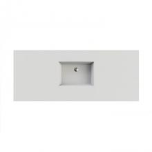 MTI Baths C802D68GL-BI - Petra 2 Sculpturestone Counter Sink Double Bowl  Up To 68'' - Gloss Biscuit