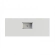 MTI Baths C809S80GL-BI - PETRA 9 SCULPTURESTONE COUNTER SINK SINGLE BOWL UP TO 80'' - GLOSS BISCUIT