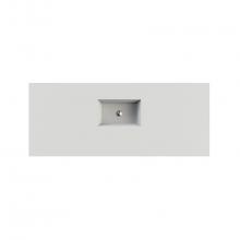 MTI Baths C809D50-BI-MT - Petra 9 Sculpturestone Counter Sink Double Bowl Up To 50'' - Matte Biscuit