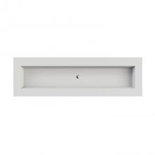 MTI Baths C812S80-BI-GL - Petra 12 Sculpturestone Counter Sink Single Bowl Up To 80'' - Gloss Biscuit