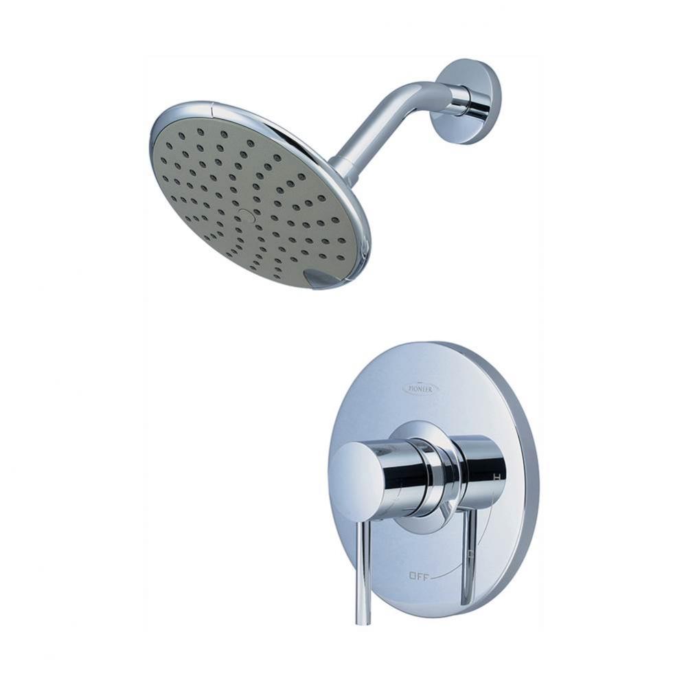 Shower Trim Set-Motegi Lever Handle 6'' Rain Shower 1.5 Gpm-CP