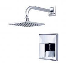 Pioneer T-4MO300-E1.5 - Shower Trim Set-Mod Lever Handle 6'' Square Rain Shower 1.5 Gpm-CP